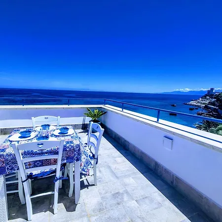 Sunset Seafront With Infinity Pool * Santa Flavia